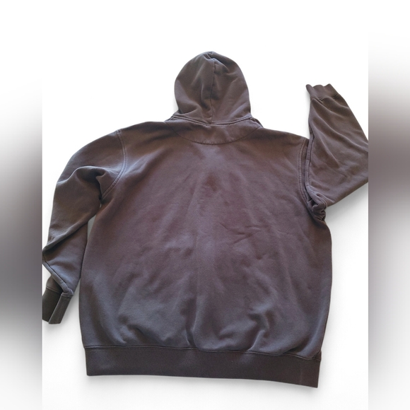 Nike Full Zip Hoodie Men's XL Vintage FA10 Logo Sweatshirt Streetwear Brown - Picture 3 of 8